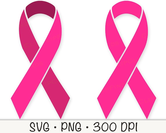Set of pink ribbons for breast cancer awareness. Vector
