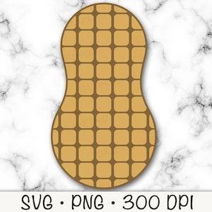 Peanut SVG, Peanut PNG, Peanut Clip Art, Instant Digital Download