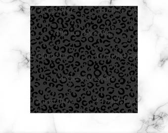 Black Leopard Print PNG, JPEG, Digital Paper Background, Sublimation, Clipping Mask, Digital Download File