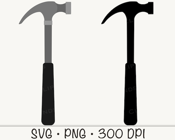 Hammer Tool SVG Vector Cut File and PNG Transparent Background Clip Art  Instant Download - Etsy Finland