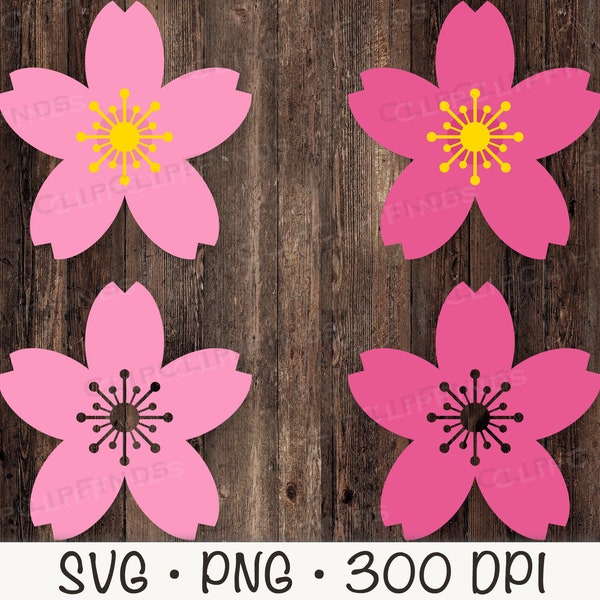 Cherry Blossom Bundle | SVG PNG | Instant Digital Download