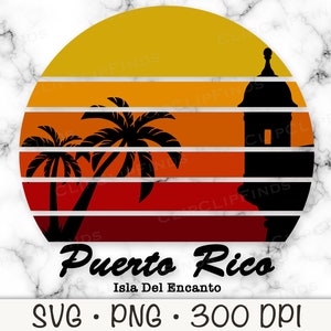 El Morro SVG, Puerto Rico SVG, Wektorowy plik do cięcia, Puerto Rico PNG, Przezroczyste tło, Sublimacja Puerto Rico, Natychmiastowe pobieranie