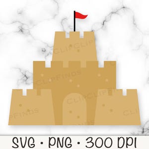 Sandcastle SVG, Sandcastle PNG, Sandcastle Clipart, Beach, Digital Download File