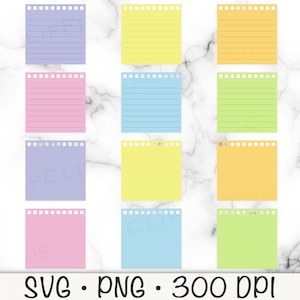 Post notities clipart, doodle notities png, plaknotities, kantoornotities, memonotities in de klas, notitielabels, herinneringsnotities, digitale download