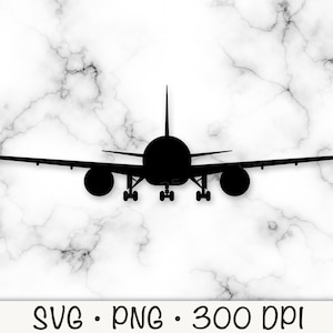 Arquivo de corte vetorial SVG de avião, fundo transparente PNG, topper, peça central, adereço, download instantâneo de clipart
