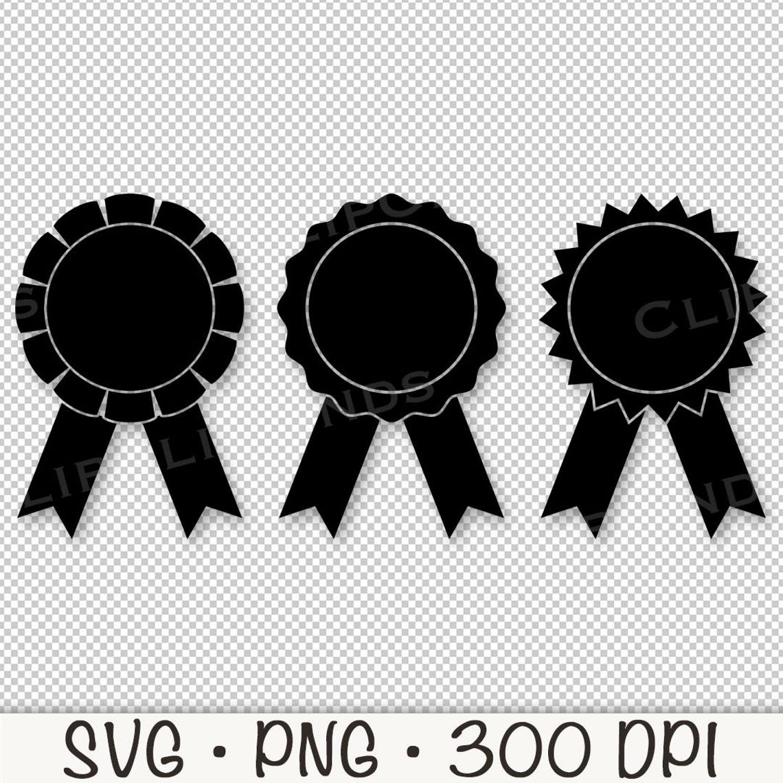 Award Ribbon SVG, Rosette Ribbon SVG, First Place Ribbon, PNG, Award ...