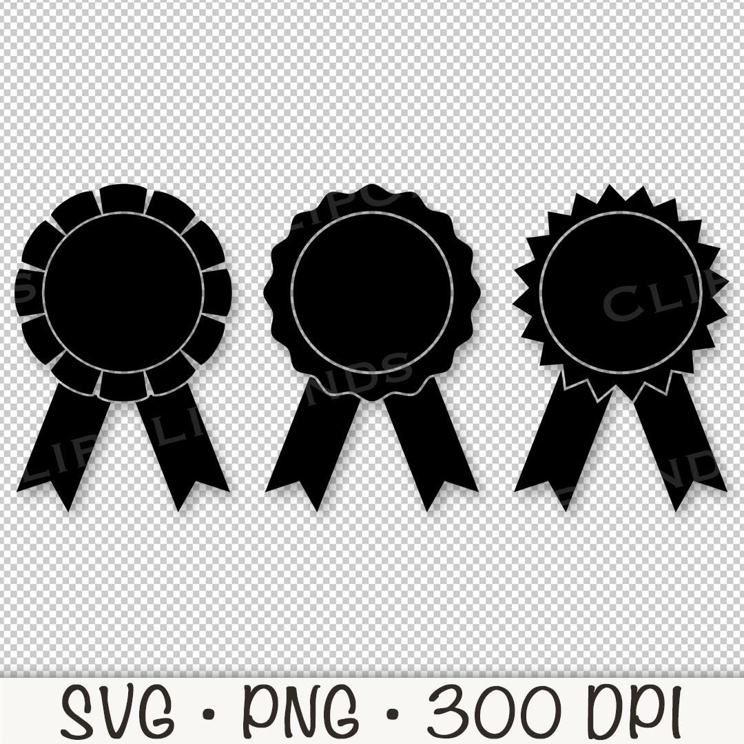 Number 1 Ribbon Svg Award Ribbon SVG, Rosette Ribbon SVG, First Place Ribbon, PNG, Award ...
