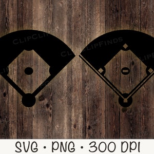Baseball Field SVG, Baseball Diamond Field SVG PNG Instant Digital Download image 2