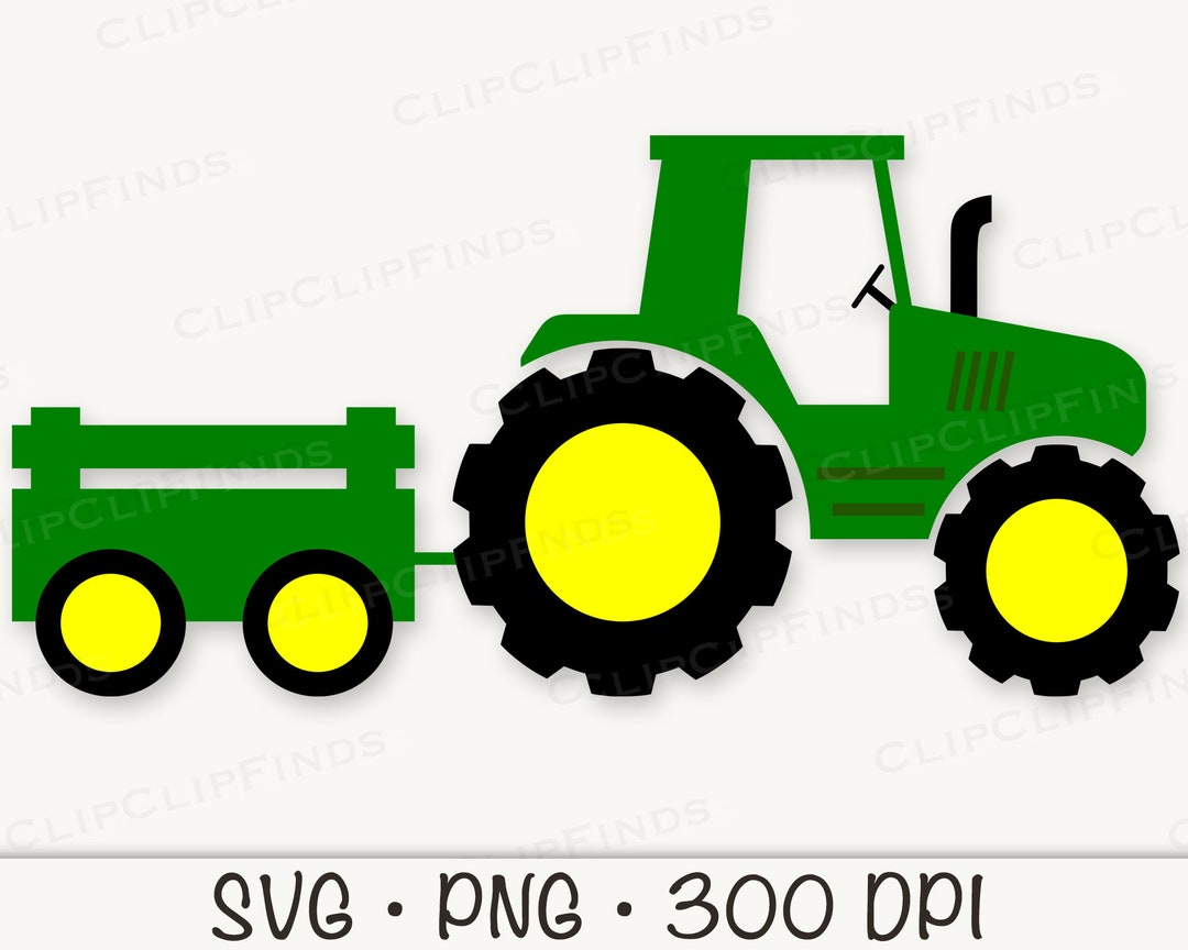 Tractor Kid's Tractor Farm Tractor Truck Wagon SVG Etsy
