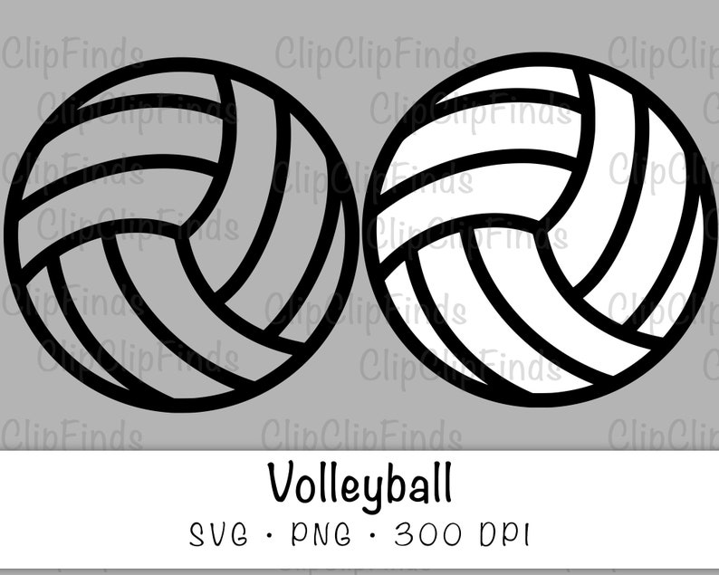 Volleyball Bundle SVG Vector Cut File and PNG Transparent | Etsy