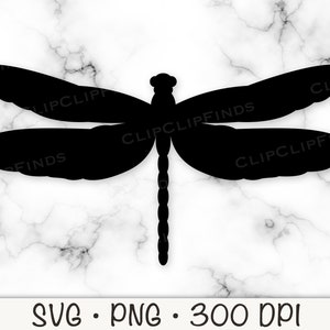 Dragonfly SVG, Dragonfly PNG, Dragonfly Silhouette Shape, Dragon Fly Clipart, Transparent Background, Instant Digital Download