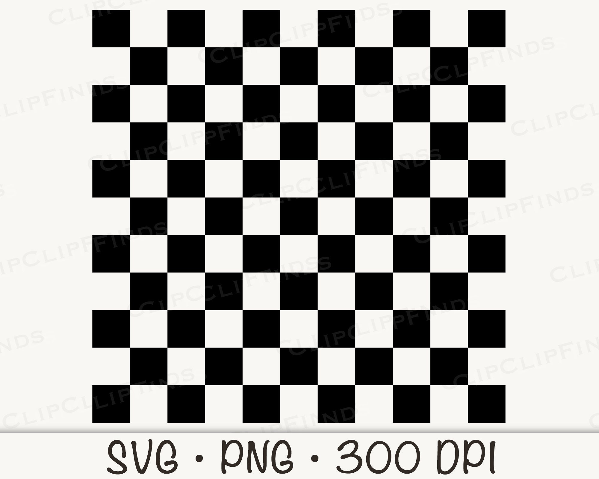 Checkerboard Pattern SVG, PNG, Transparent Background, Instant Digital ...
