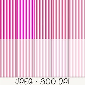 Peut inclure: Un motif à rayures roses et blanches avec des rayures fines et épaisses alternées. Le motif est répété sur deux rangées, la rangée supérieure étant d'un rose plus vif et la rangée inférieure d'un rose plus doux.