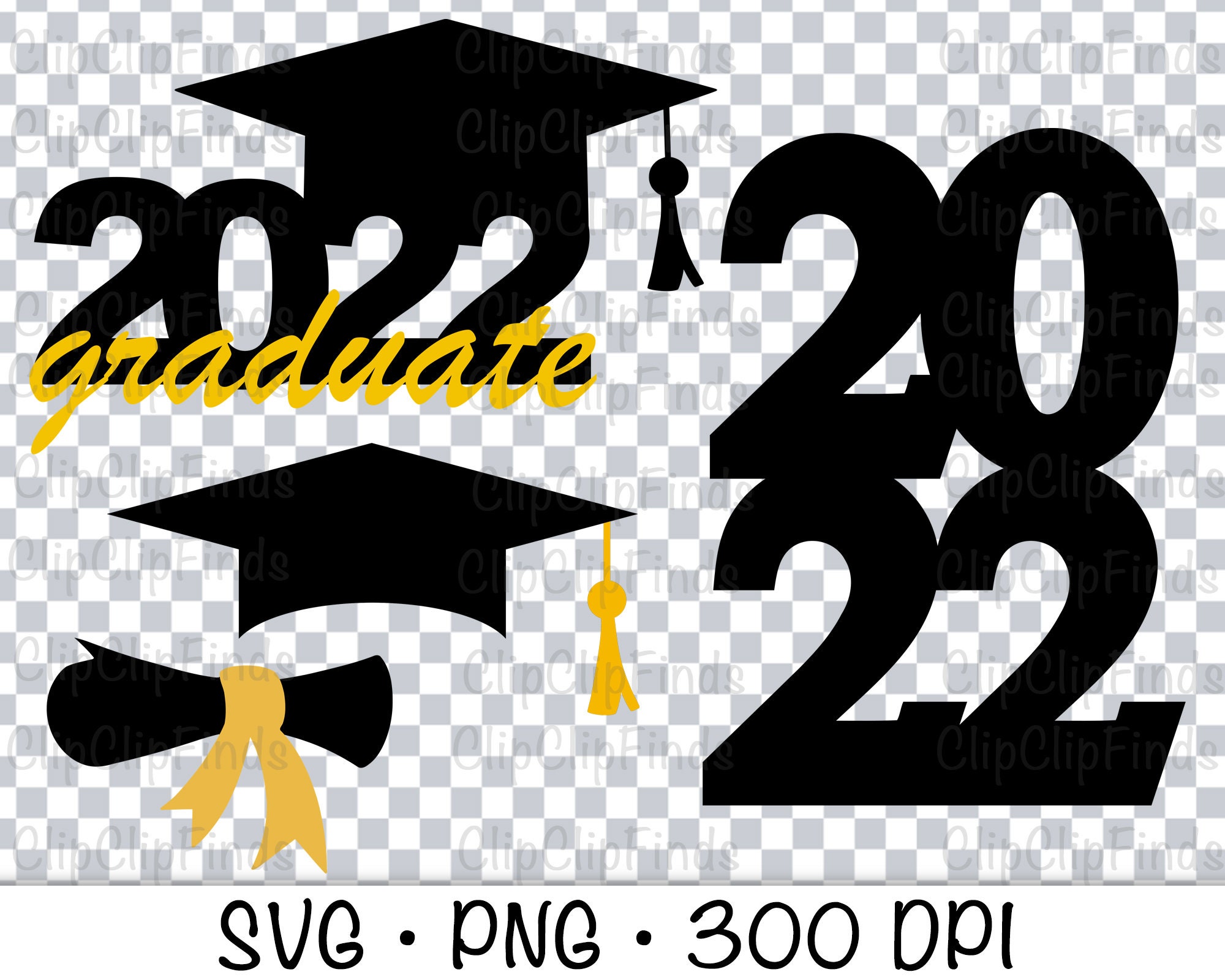 2022 Graduation Cap Tassel Certificate Bundle Cake Topper Etsy