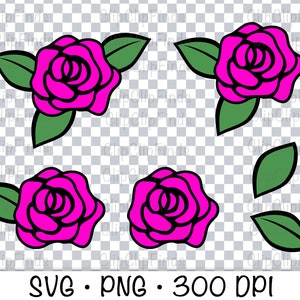 Mexican Flower, Rose, SVG Vector Cut File, PNG Transparent Background ...