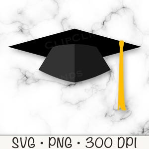 Graduation Cap SVG, Graduation Cap and Tassel, Graduation Hat, Graduation SVG, PNG, Clipart, 2025 Graduate, Instant Digital Download