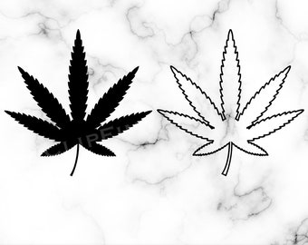 Mauvaises herbes SVG, feuille de mauvaise herbe PNG, contour de feuille de marijuana, lapidé, feuille de pot, 420 SVG, Silhouette, téléchargement numérique