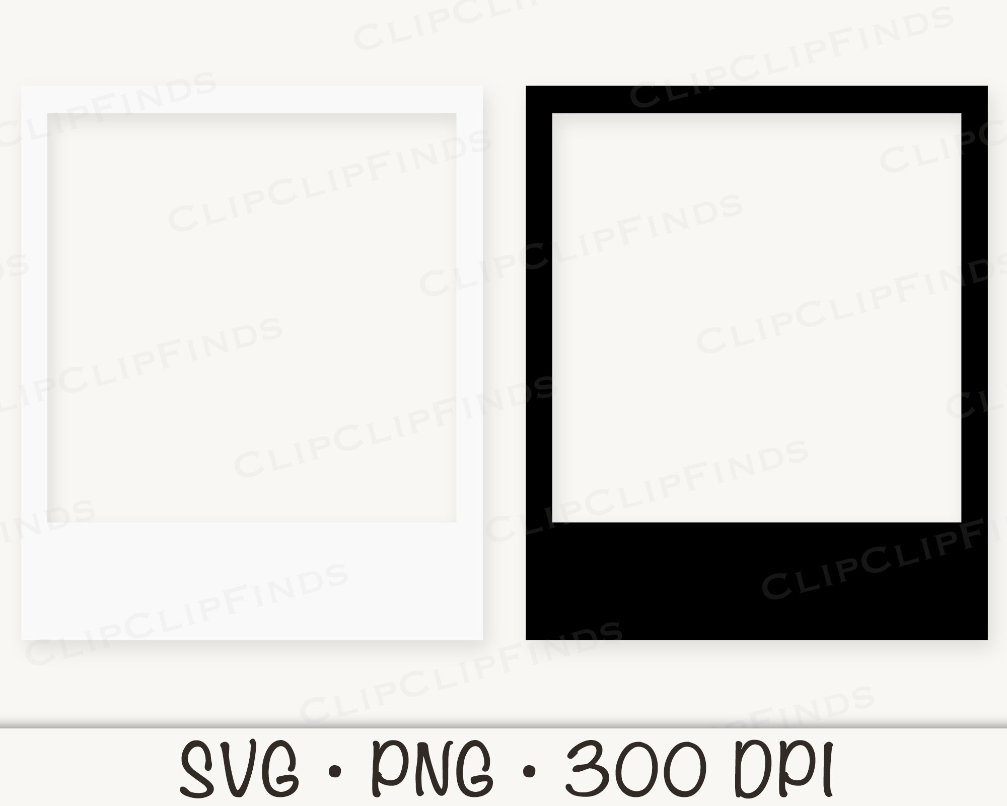 Retro Picture Frames SVG PNG Black and White Picture Frames Etsy Canada