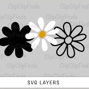 Daisy Flower, Retro, Groovy, Daisy SVG, Daisy PNG, Vector Cut File ...
