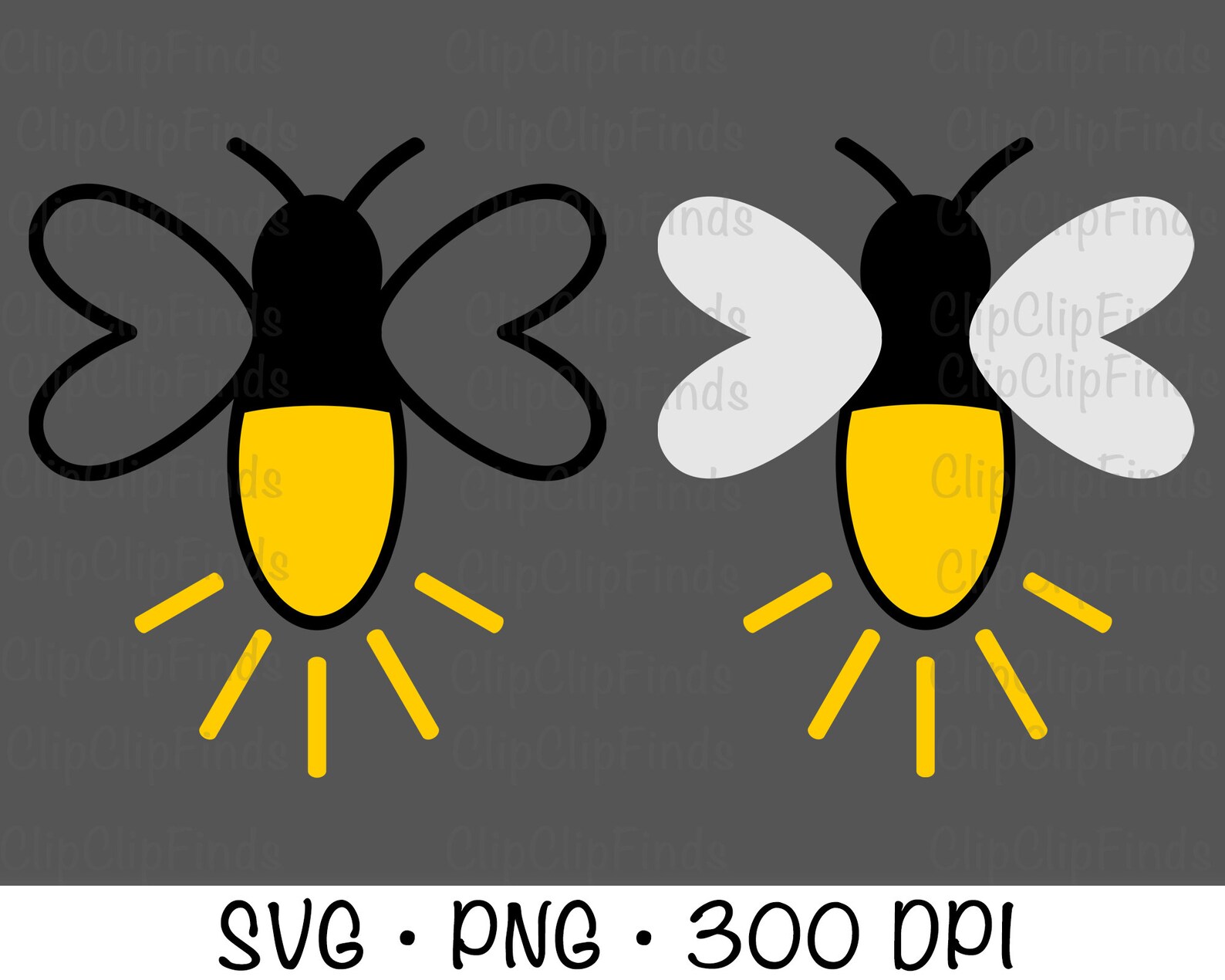 Firefly Clipart SVG PNG Instant Digital Download Etsy UK