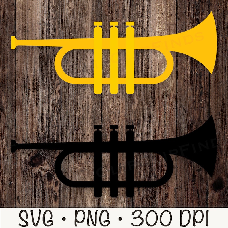 Trumpet SVG PNG Clipart: Vector Cut File (digital Download) - Etsy