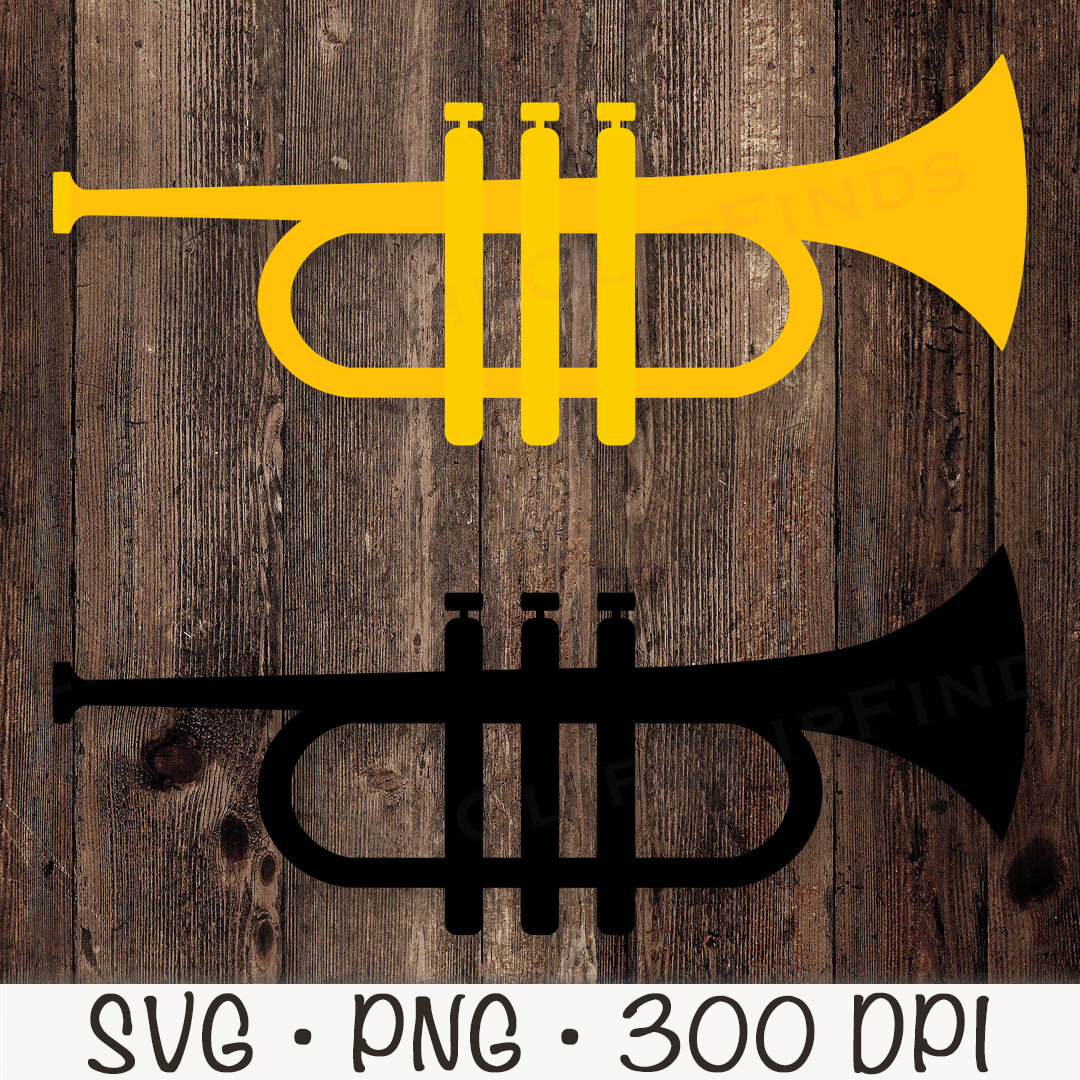 Trumpet SVG PNG Clipart: Vector Cut File (digital Download) - Etsy