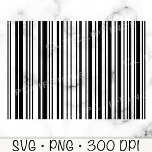 Barcode SVG, Barcode PNG, Barcode Scan, Vector Sublimation, Plain Barcode,  Digital Download