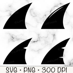 Haifischflosse SVG, Haifischflosser PNG, Haifisch Clipart, Schwimmen Hai, Hai-Thema, Haifischflosse Silhouette, Sofortiger digitaler Download