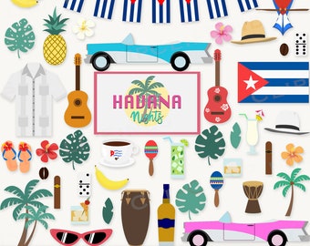 Clipart cubano, Cuba SVG, PNG, Descarga digital instantánea