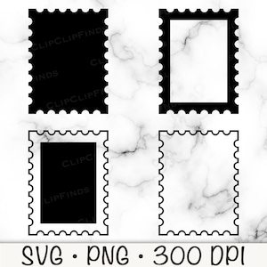 Znaczek SVG, Znaczek pocztowy SVG, Znaczek pocztowy PNG, Obramowanie znaczka, Kontur znaczka, Sublimacja, Plik do pobrania cyfrowego