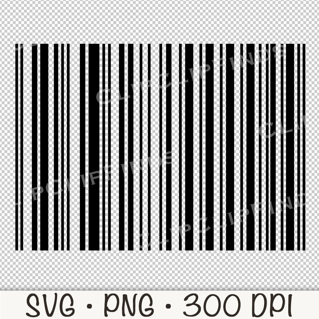 Barcode SVG, Barcode PNG, Barcode Scan, Vector Sublimation, Plain
