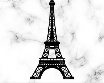 Eiffel Tower SVG, Paris Eiffel Tower PNG, Clipart, Silhouette Shape, Sublimation, Vector, Cricut, Digital Download File
