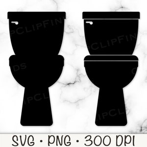 Toilet SVG, toiletpot stoel PNG, toilet badkamer, toilet pictogram, potje, toilet teken, vector gesneden bestand, instant digitale download