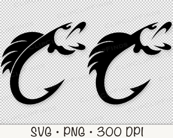 Fish Hook SVG, Fish on a Hook SVG Vector Cut File, Fish Hook PNG,  Transparent Background, Sublimation, Instant Digital Download -  Finland