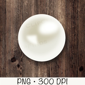 Pearl PNG, Pearl Clipart, Individual Single Pearl, Digital Download