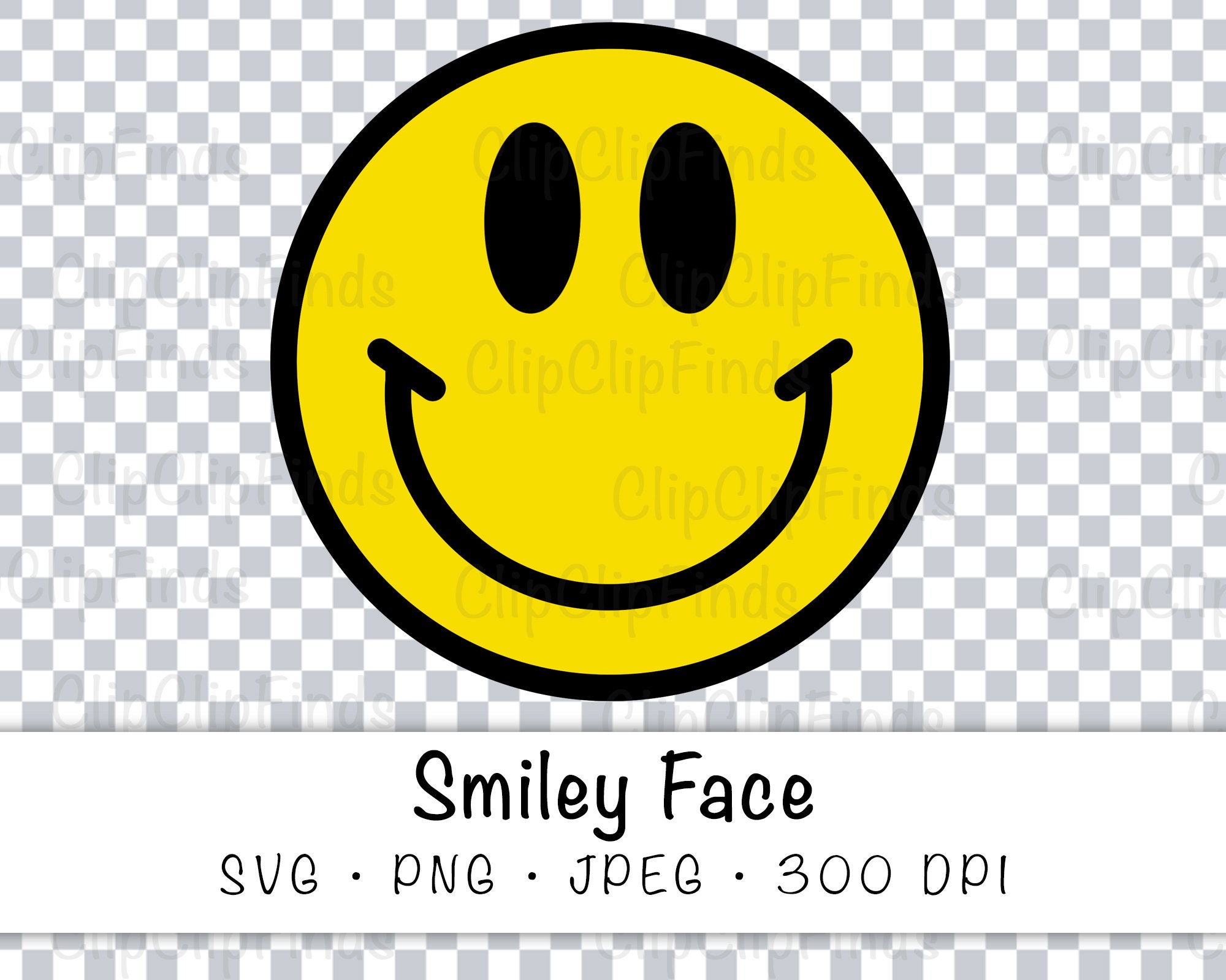 Sale Smiley Face SVG Vector Cut File PNG Transparent Etsy