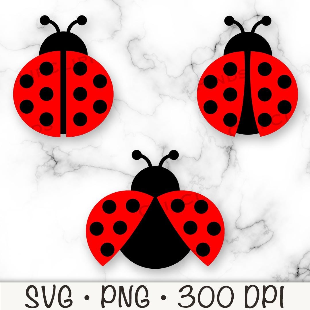 てんとう虫SVG、てんとう虫PNG、てんとう虫クリップアート、デジタル