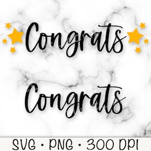 Félicitations SVG, félicitations PNG, félicitations avec des étoiles, remise des diplômes, senior, verre de 2025, sublimation, vecteur, signe, mariée, fichier en téléchargement numérique