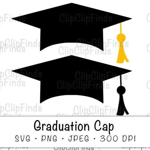 Graduation Cap SVG Vector Cut File JPEG on White Background - Etsy UK