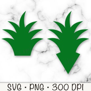 Pineapple SVG, Pineapple Crown Topper SVG, PNG, Cake Topper, Cupcake Topper, Instant Digital Download