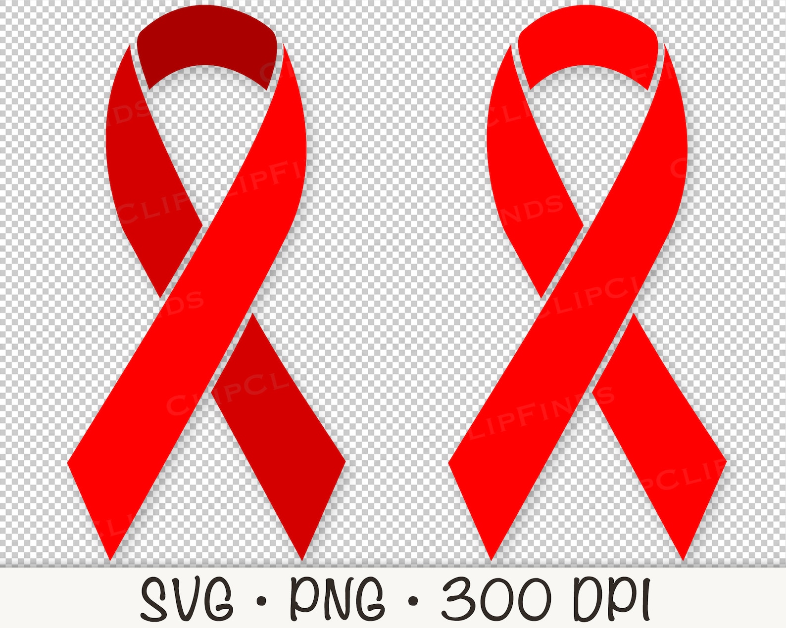 Red Ribbon SVG: Layered Ribbon Clipart (digital Download) - Etsy