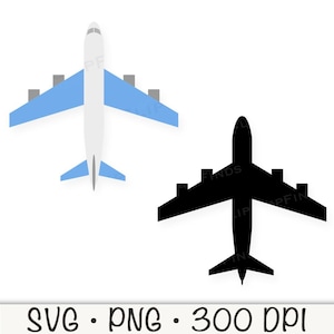 Avião, Avião SVG, Avião PNG, Clip Art de Avião, Asas Azuis, Download Digital Instantâneo
