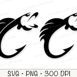 魚の針 SVG、魚の針 SVG ベクター カット ファイル、魚の針 PNG、透明な背景、昇華、インスタント デジタル ダウンロード