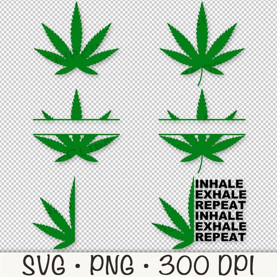 Cannabis SVG, Marijuana, Pot, Ganga, Joint, Hemp Leaf, 420, Split