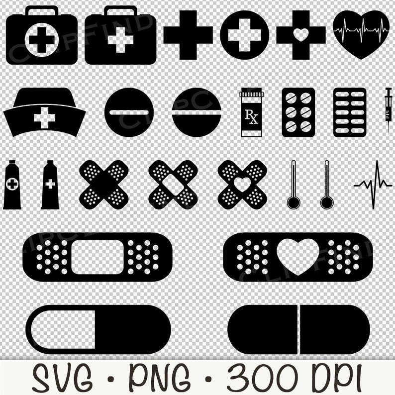 Medical Icons SVG, Healthcare SVG, Medical PNG, Doctor, Clinic, Nurse ...