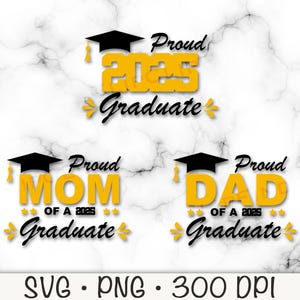 Trotse afgestudeerde 2025 familie, ouders, trotse moeder, trotse vader, afstuderen clipart, T-shirtbestand, SVG, png, instant digitale download