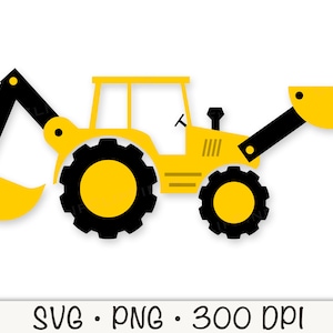 Graafmachine SVG, bouwtruck SVG, bouwtruck png, graafmachine png, graven bouwtruck, instant digitale download