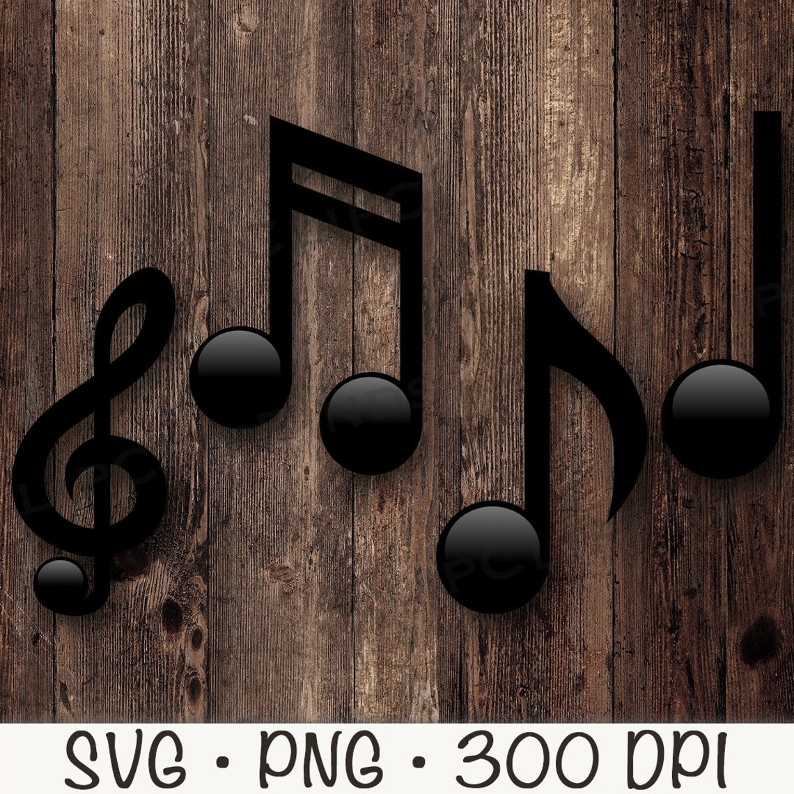 Musical Notes SVG, Vector Cut Files, Musical Notes PNG, Transparent ...