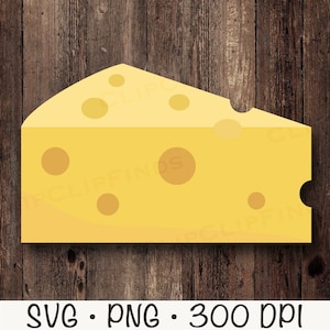 Formaggio PNG, Formaggio SVG, Formaggio Clipart, Blocco di formaggio, Spicchio di formaggio, Download digitale