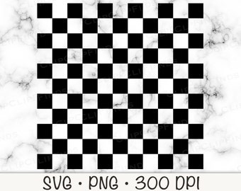 Checkerboard Pattern SVG, PNG, Transparent Background, Instant Digital Download